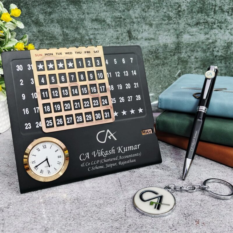 Professional Combo - Metal Pen - Metal Keychain- calrndars