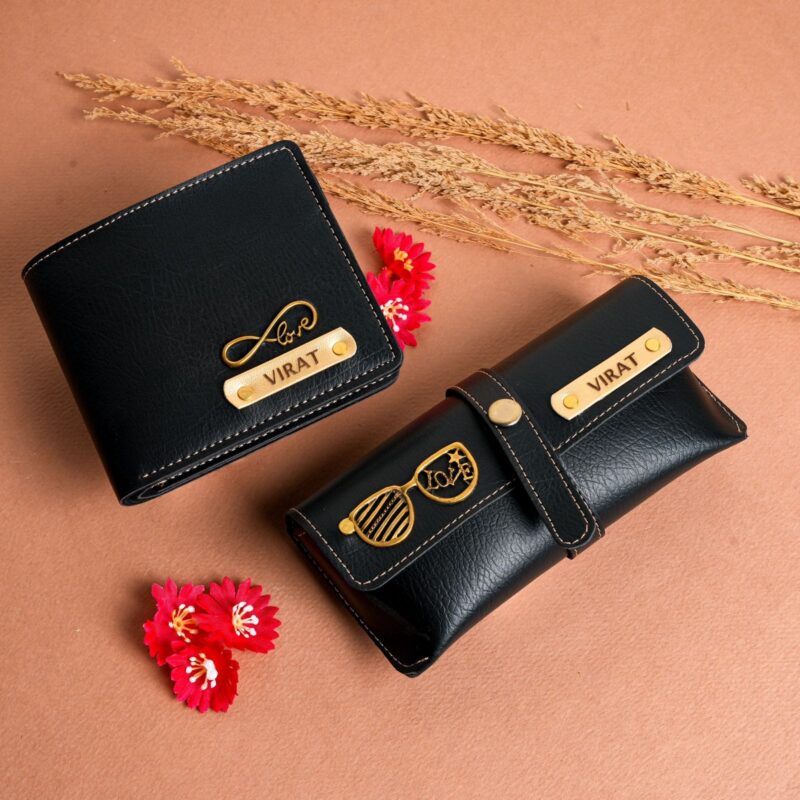 NEXON LEATHER COMBO - Personalized Leather Wallet Combo - For Men And Women