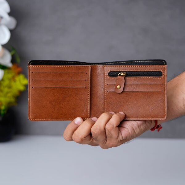 Men's wallet - Personalized Imported quality vegan leather Wallet  - For Him - For Men's - Image 2