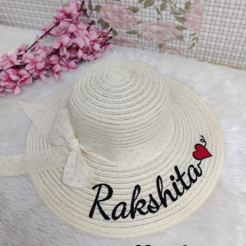 Personalized Hat – Custom Women's Beach Hats - Custom Name Hat's - For Girls