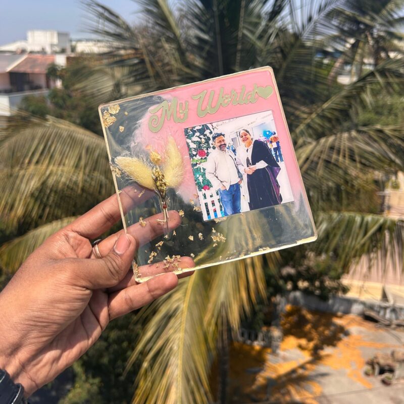 Personalized Mini Resin Photo Frame with Custom Design