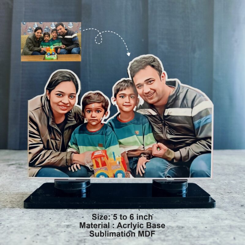 Personalised Magnetic - Acrylic Photo Stand - Customizable Table Decor & Gift