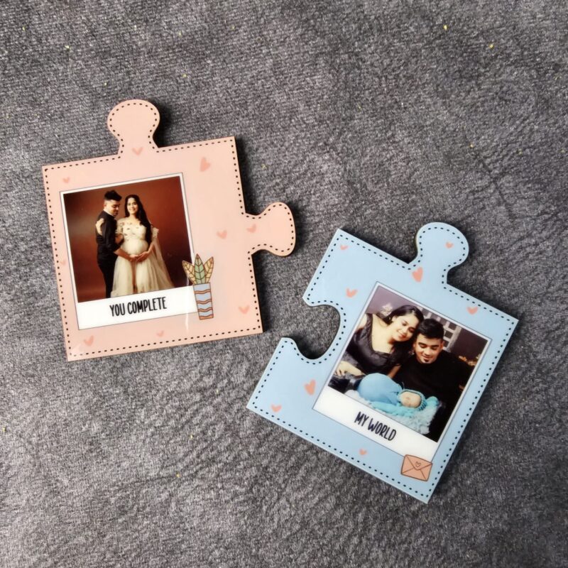 Valentine’s Day Special Couple Puzzle Fridge Magnets - Personalized with Photos & Messages
