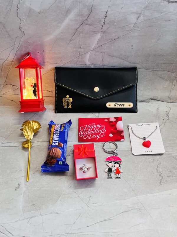 Valentine Gift Hamper for Her - Romantic Personalized Hamper with Charm & Love - Image 2