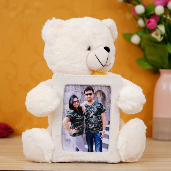 Photo Frame Teddy - Adorable 30cm Plush with 5x7 Photo Display - Image 2
