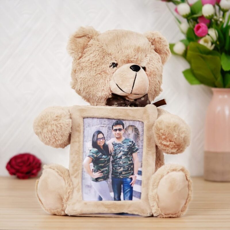 Photo Frame Teddy - Adorable 30cm Plush with 5x7 Photo Display