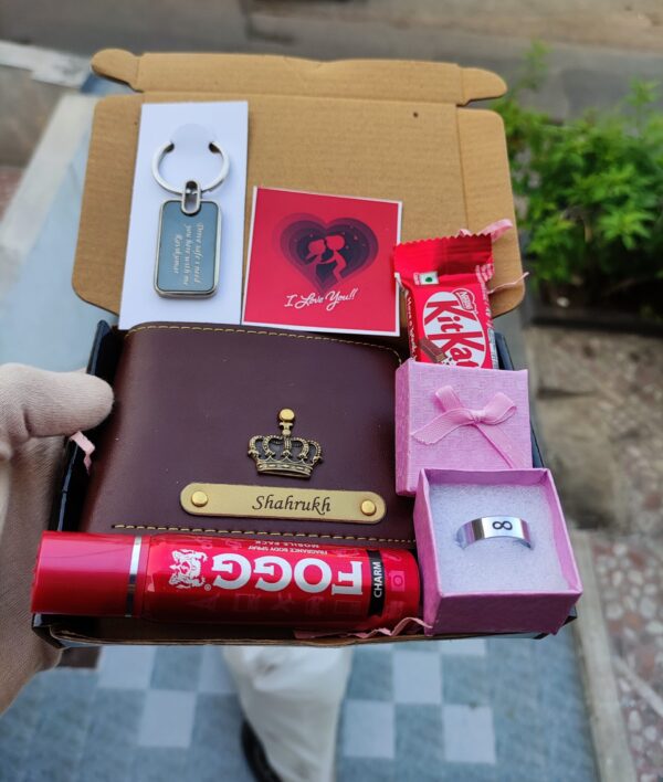 Customize Mini Hamper 1.0 - Personalized New Year Gift with Wallet, Ring, Keychain & More