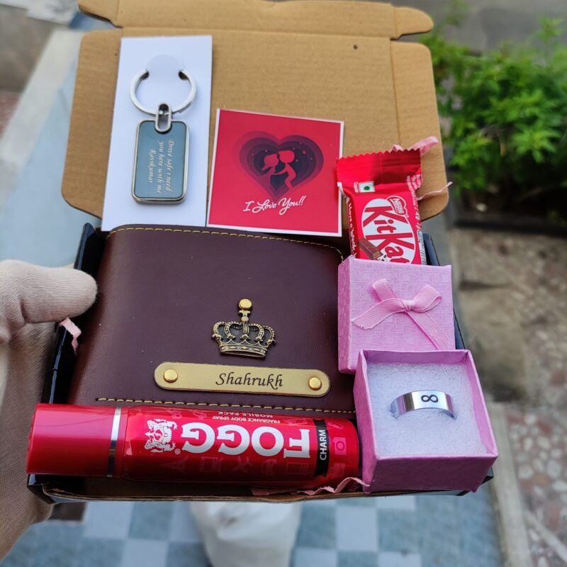Customize Mini Hamper 1.0 - Personalized New Year Gift with Wallet, Ring, Keychain & More